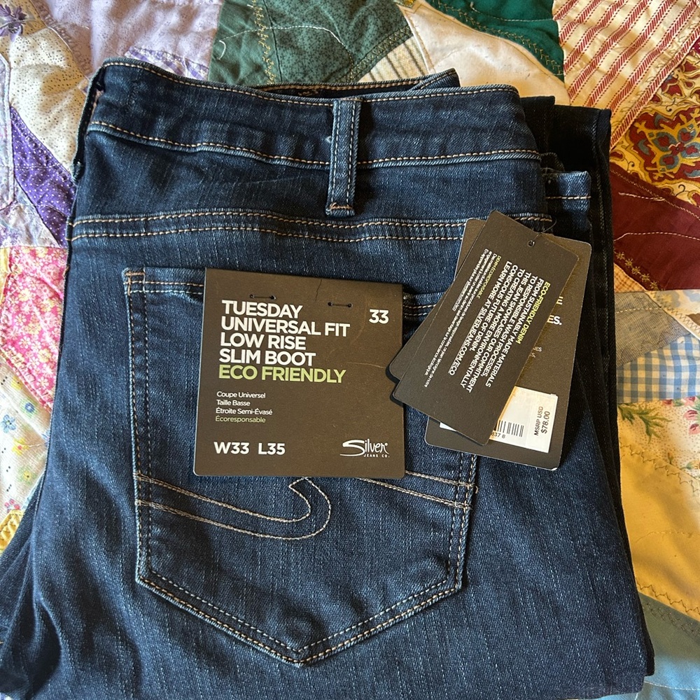 Silver Jeans Women's low rise Slim Boot Jeans